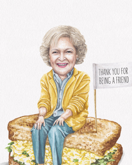 Betty White Print