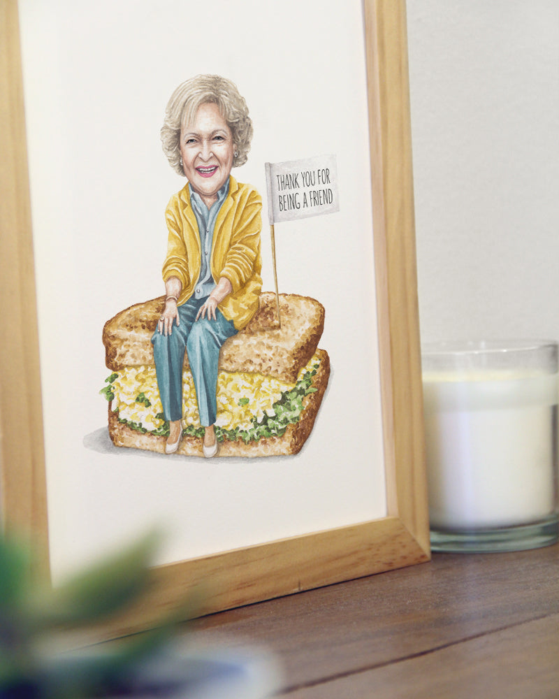 Betty White Print