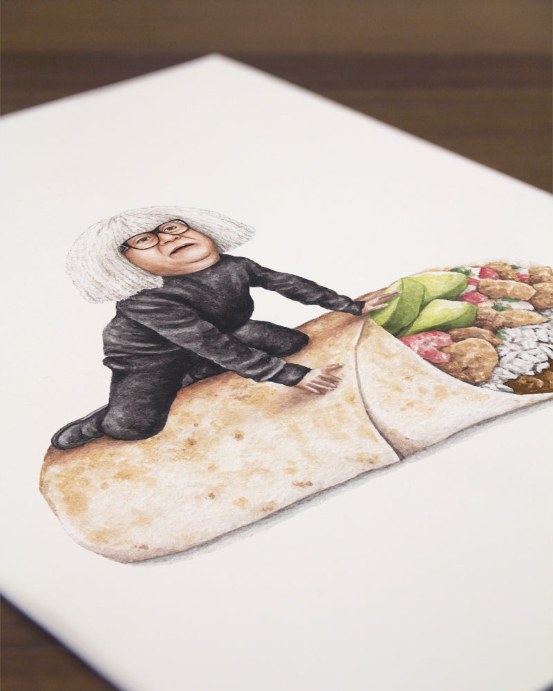 Danny Devito on a Burrito