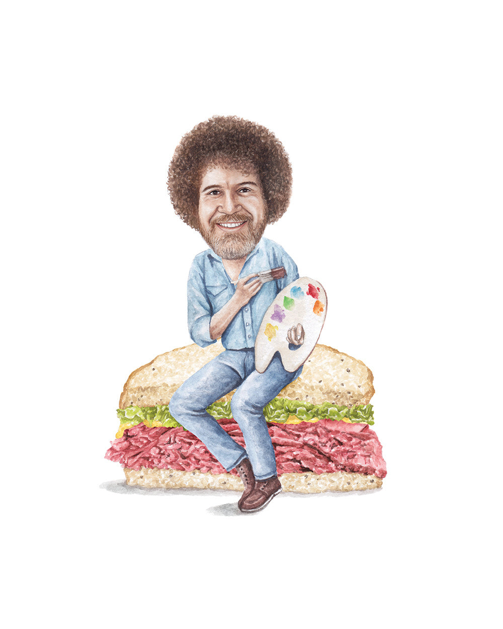 Bob Ross – Celebs On Sandwiches