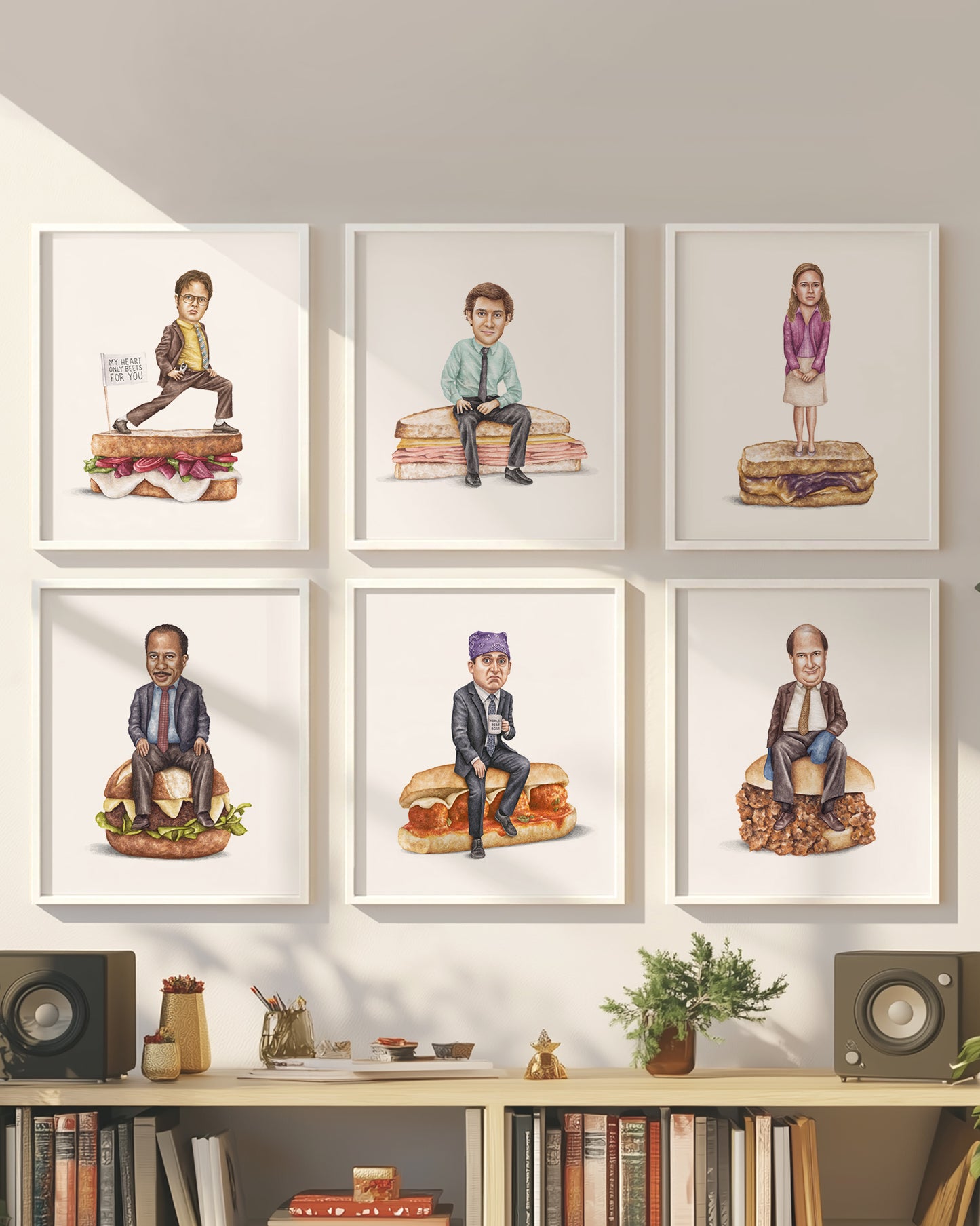 The Office 6-Pack 16x20 white frame set