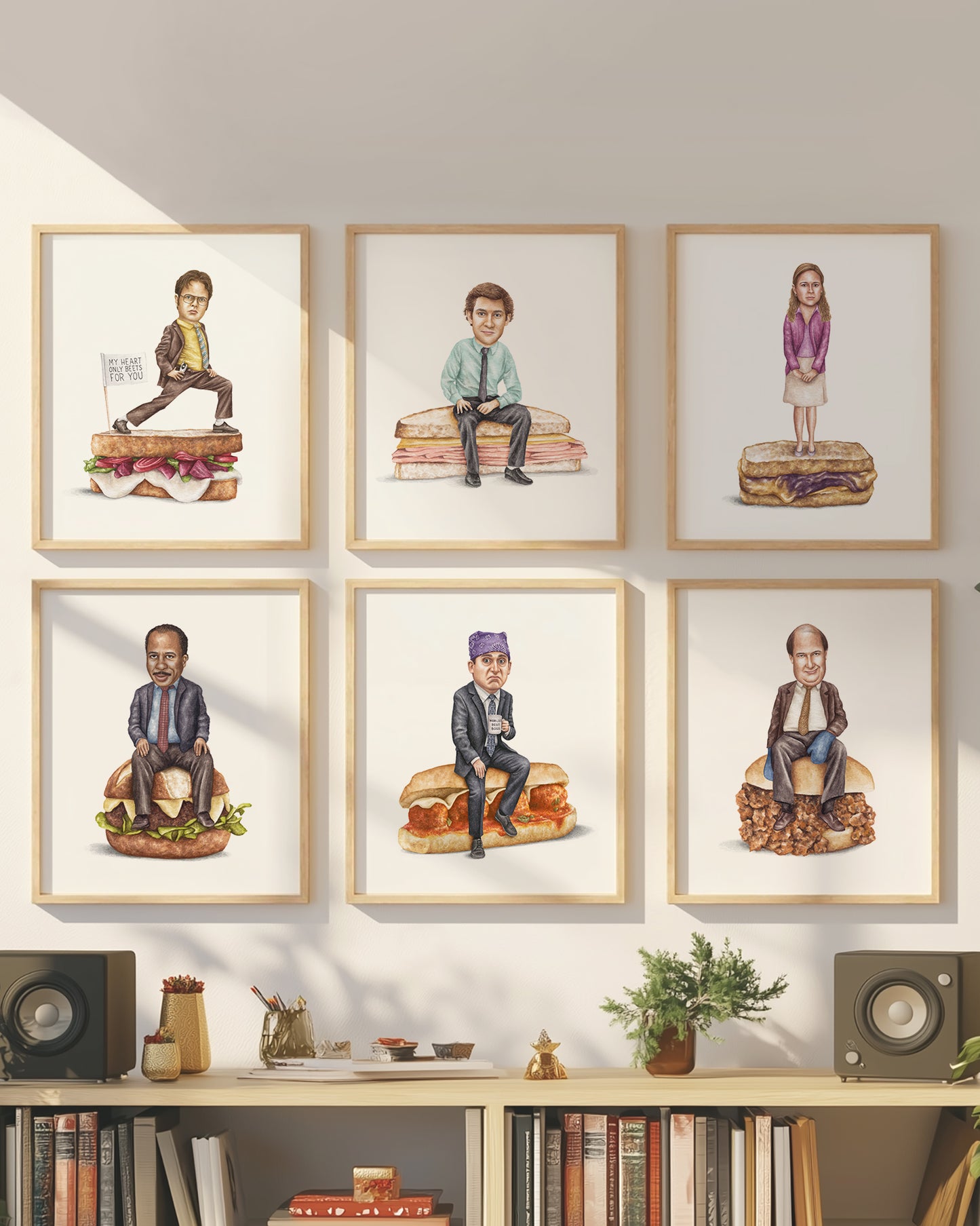 The Office 6-Pack 16x20 wood frame set