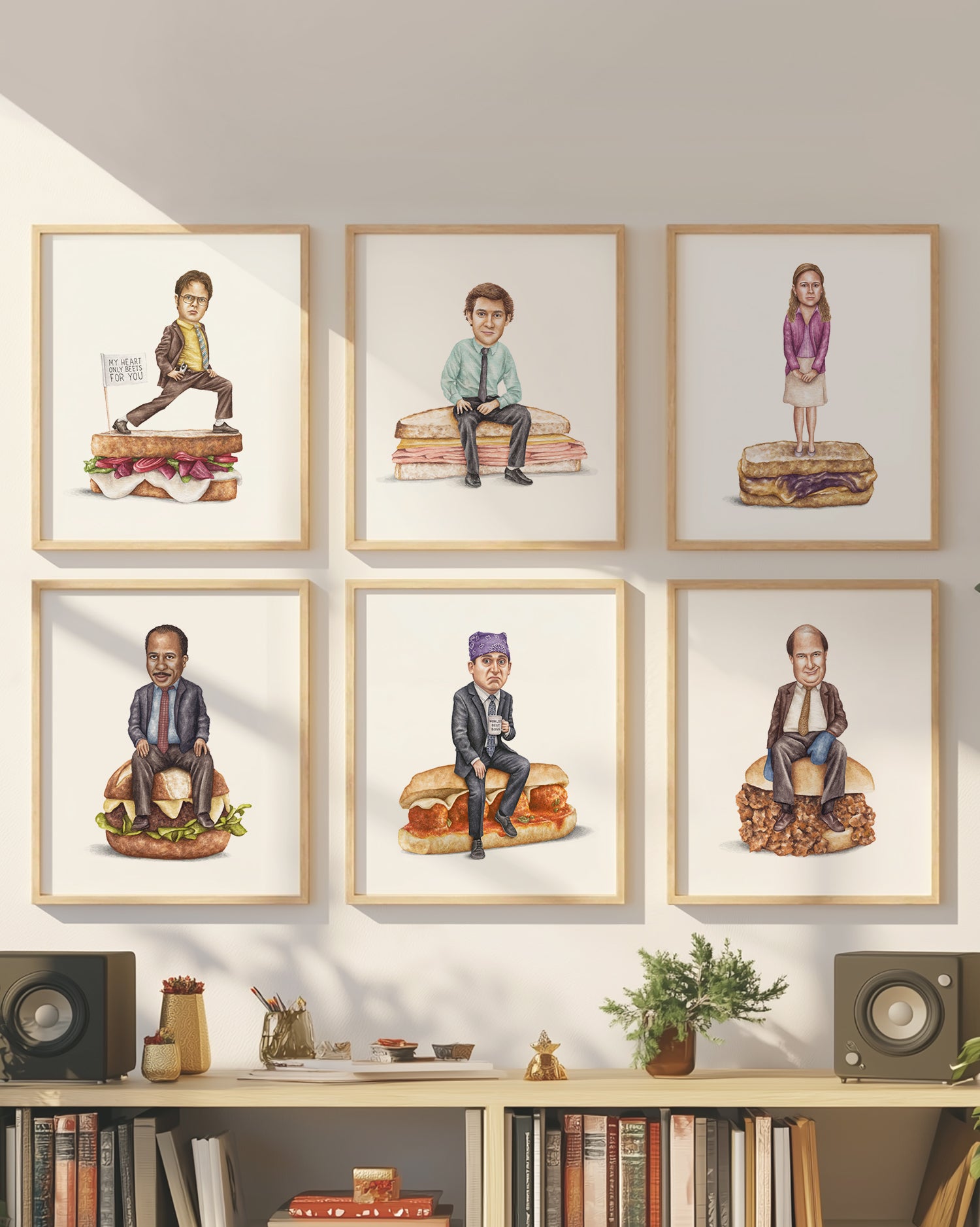 The Office 6-Pack 16x20 wood frame set
