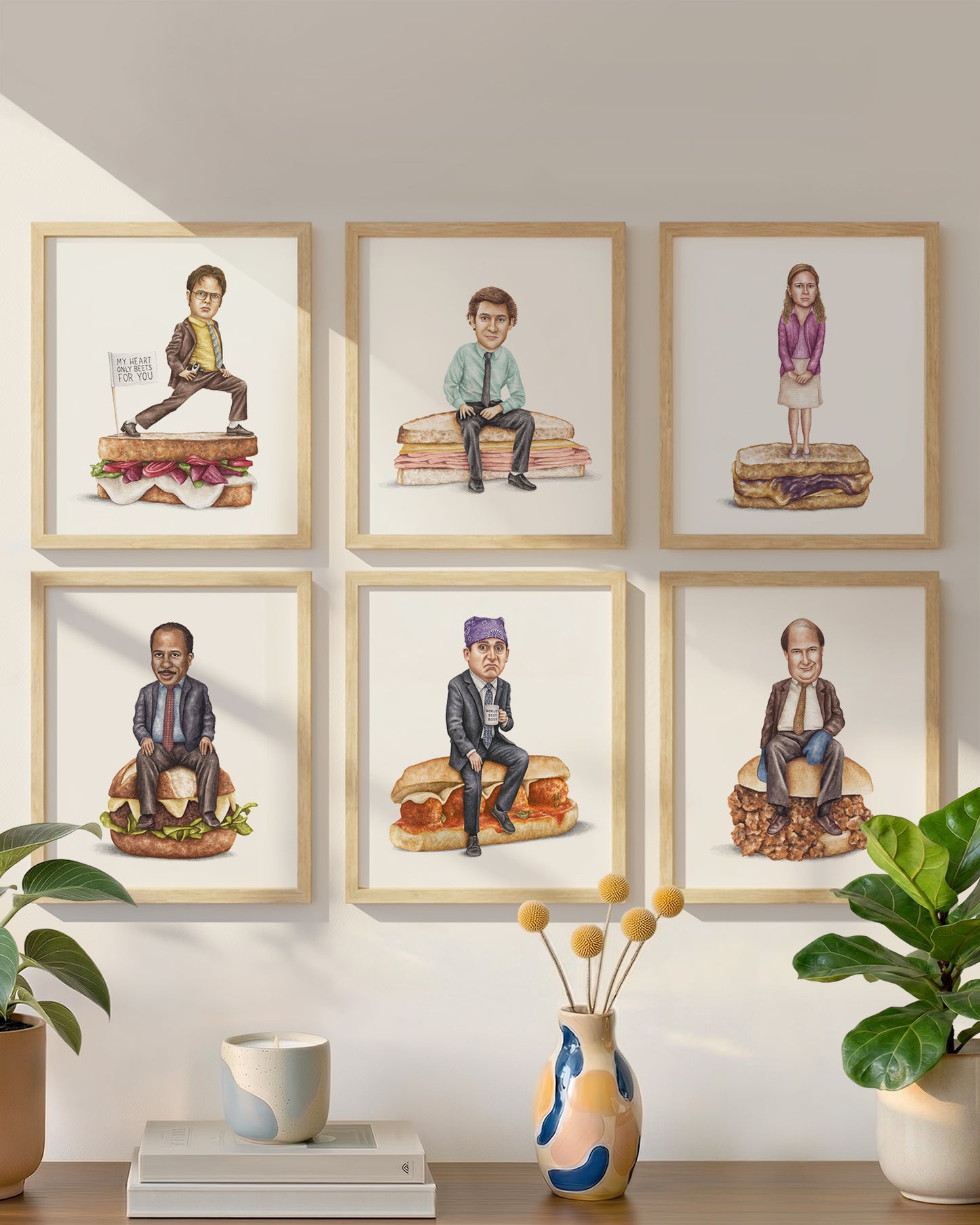 The Office 6-Pack 8x10 wood frame set