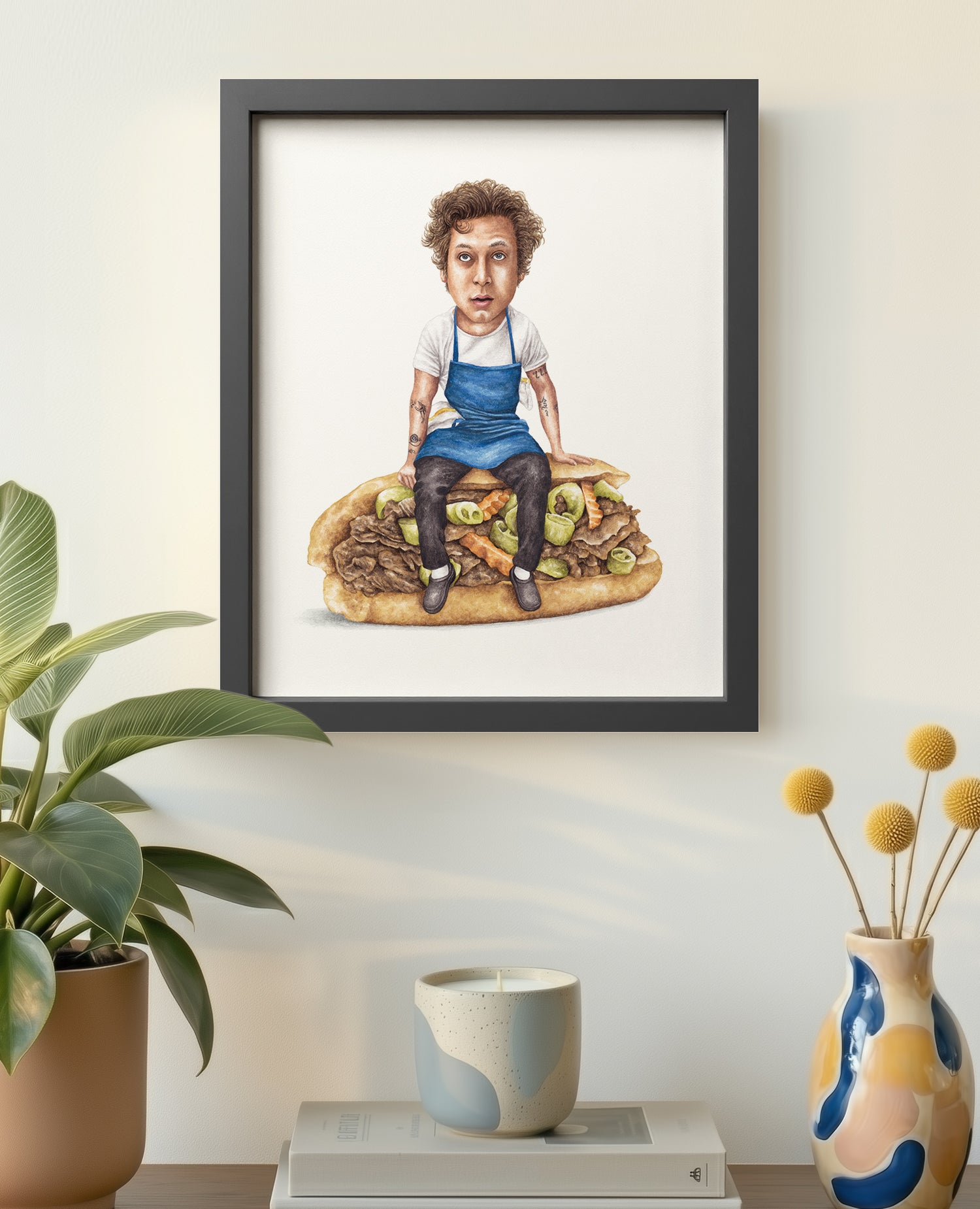 Carmy - The Bear Jeremy Allen White Art Print – Celebs On Sandwiches