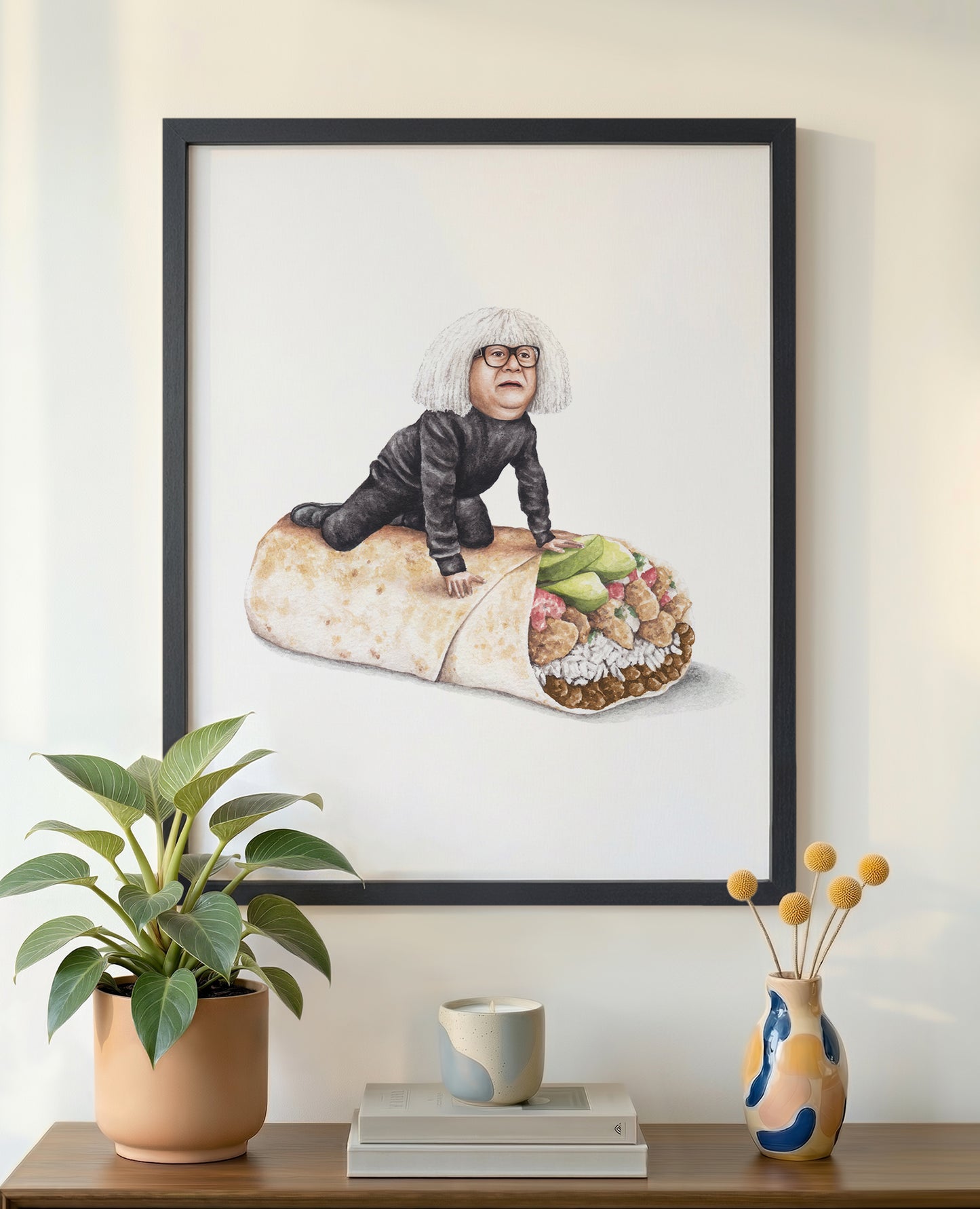 Danny Devito on a Burrito