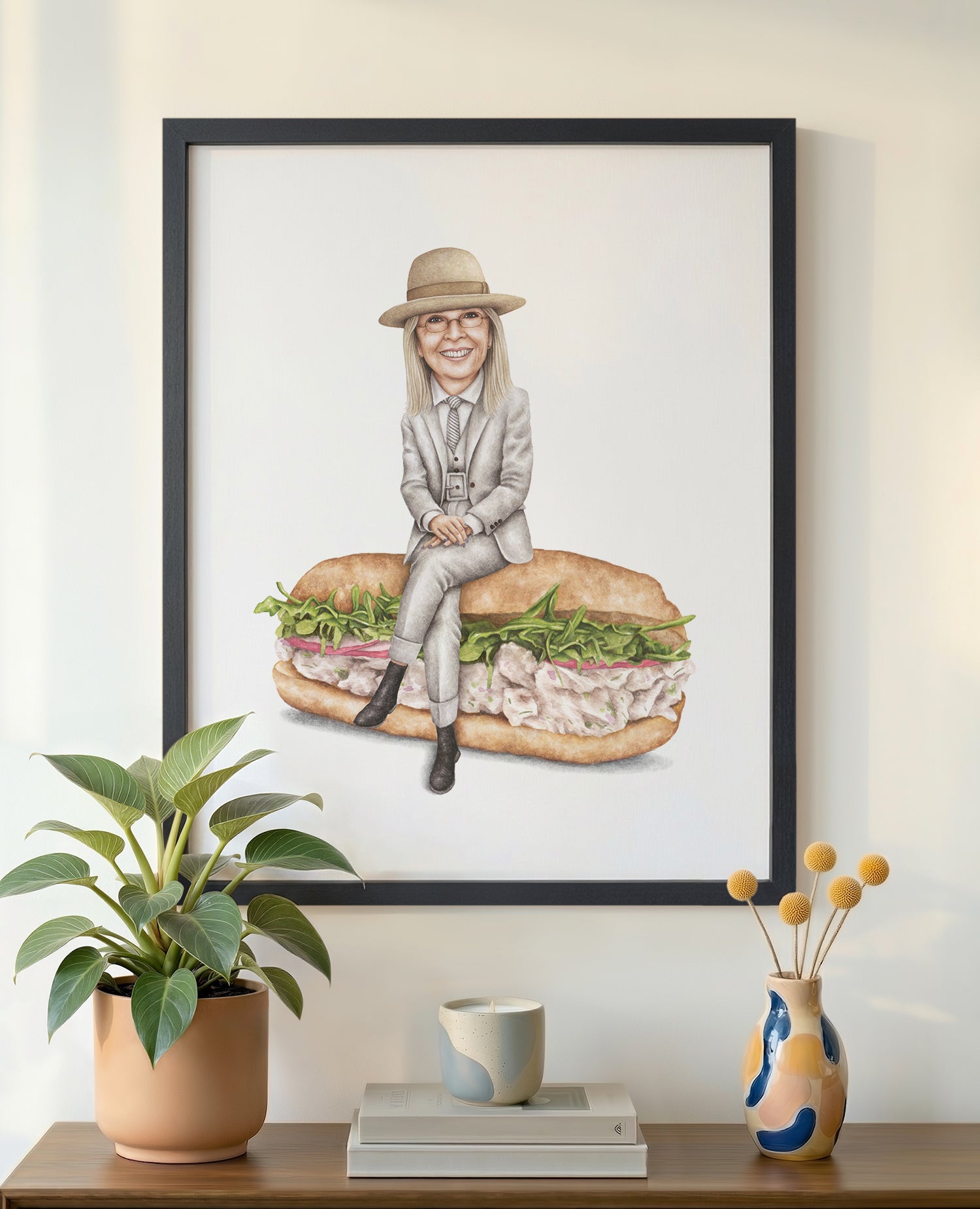 Diane Keaton 16x20 Black Frame
