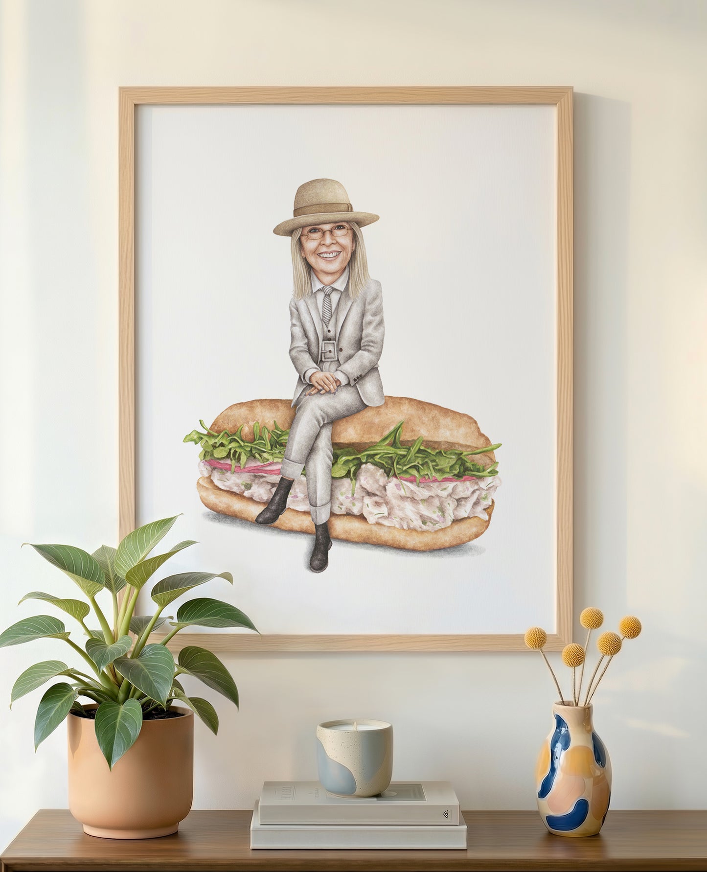Diane Keaton 16x20 Wood Frame