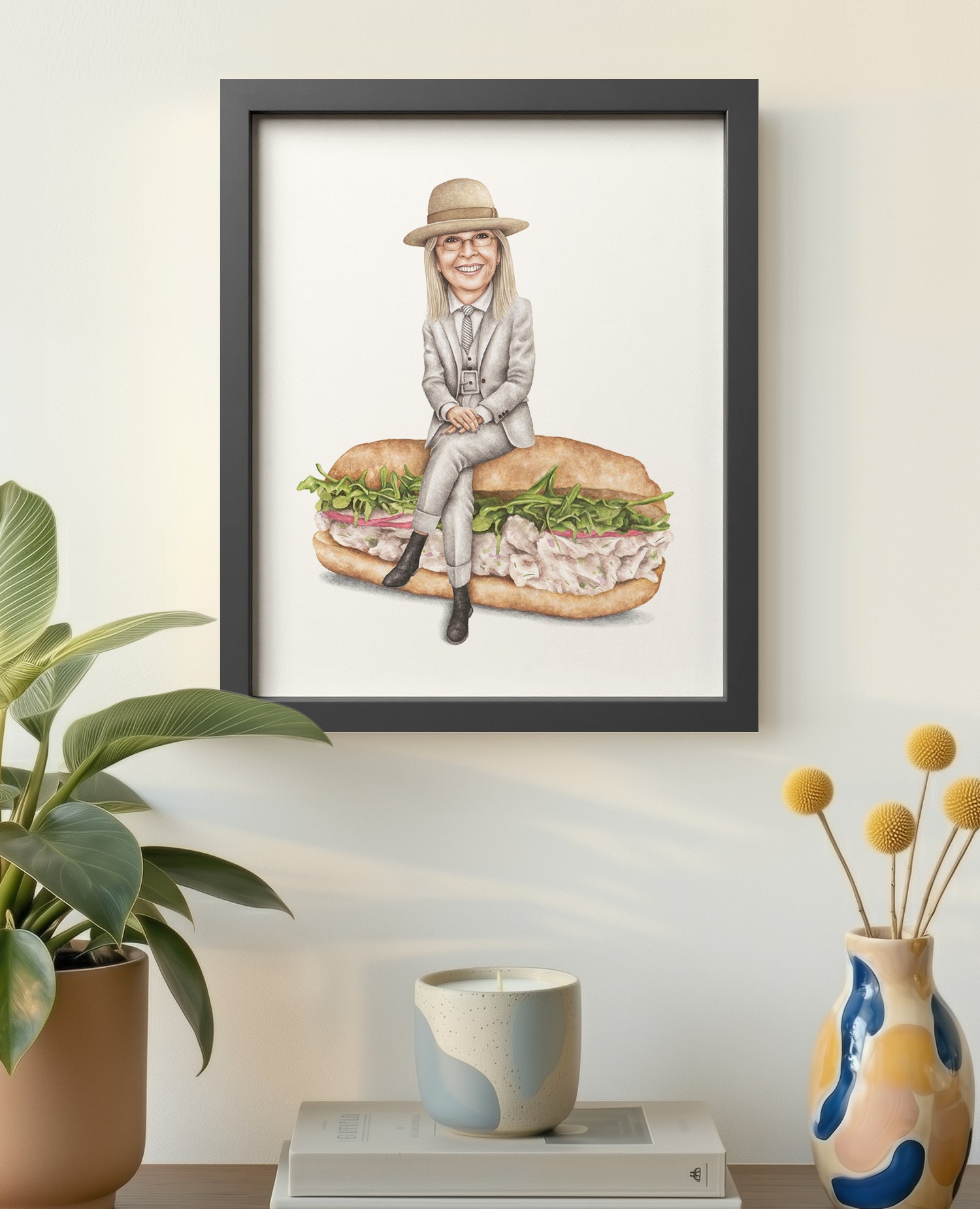 Diane Keaton 8x10 Black Frame