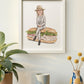 Diane Keaton 8x10 White Frame