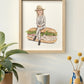 Diane Keaton 8x10 Wood Frame