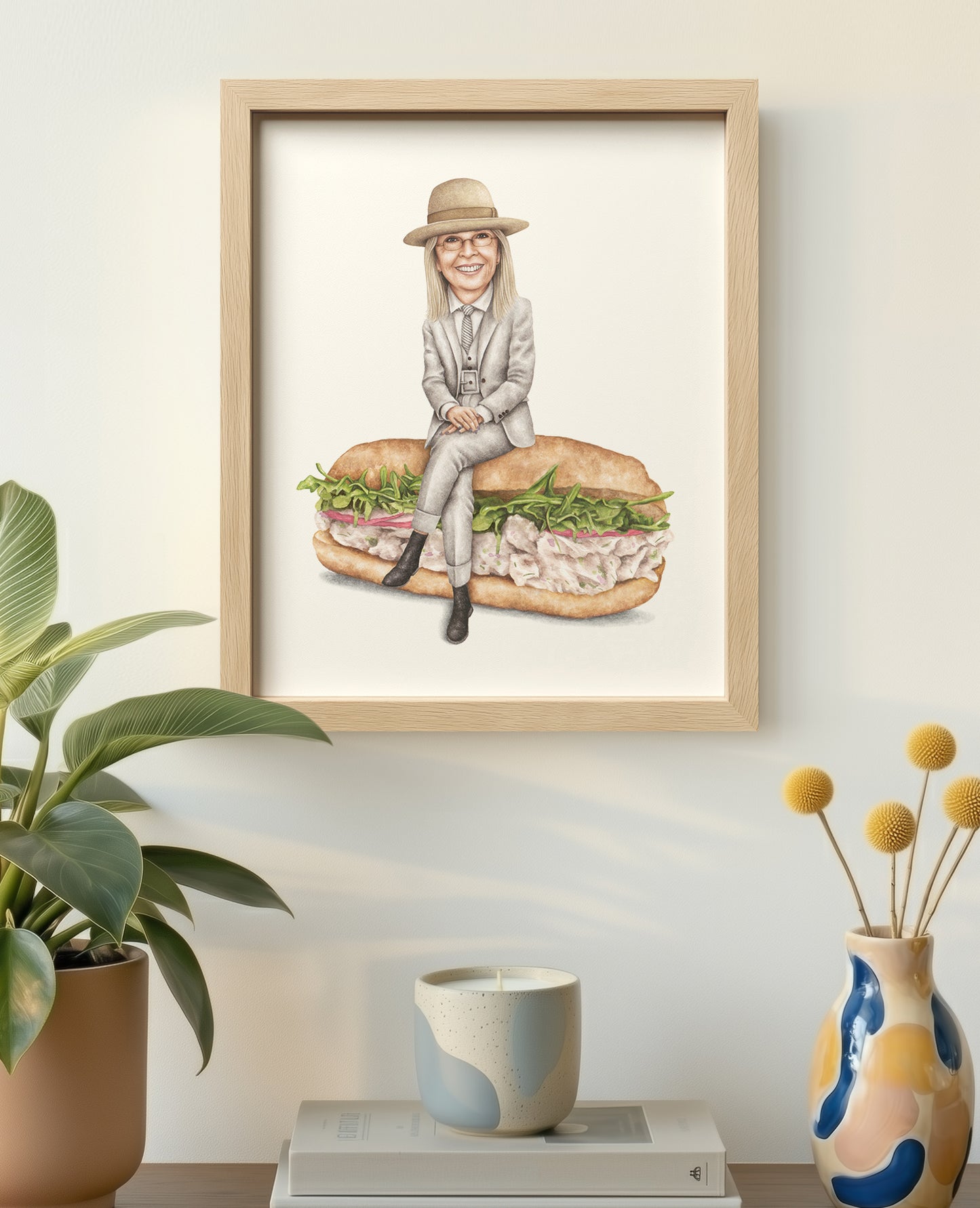 Diane Keaton 8x10 Wood Frame