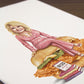 Dolly Parton watercolor art print — alternate view