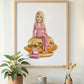 Dolly Parton 16x20 print in wood frame