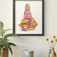 Dolly Parton 8x10 print in black frame