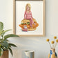 Dolly Parton 8x10 print in wood frame
