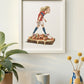 Erling Haaland 8x10 print in white frame