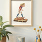 Erling Haaland 8x10 print in wood frame