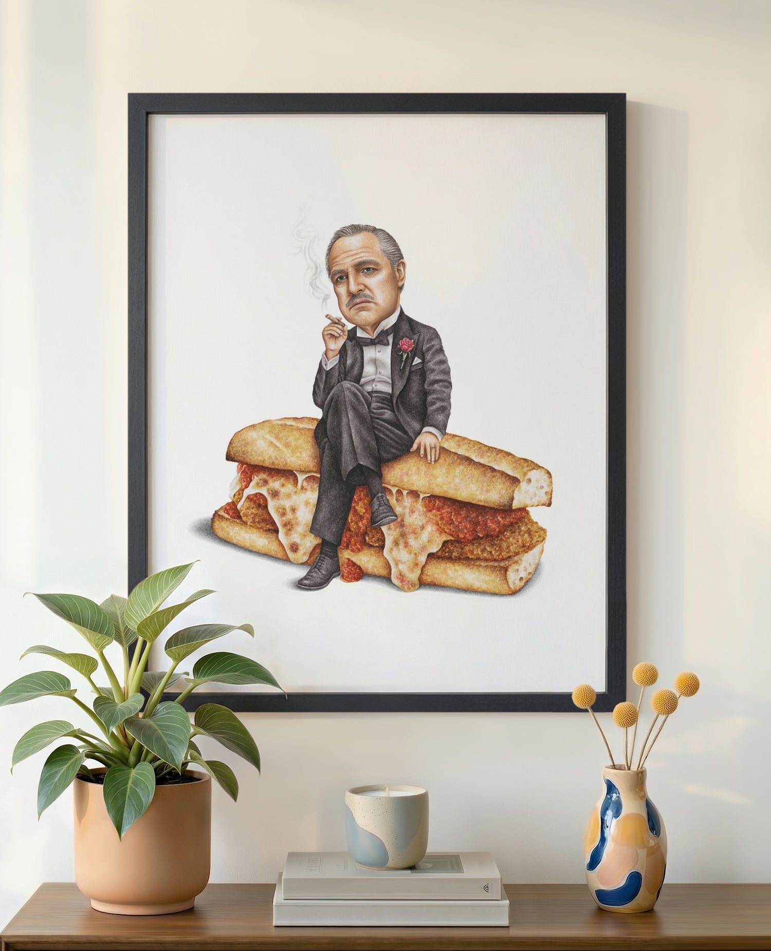 The Godfather 16x20 print in black frame