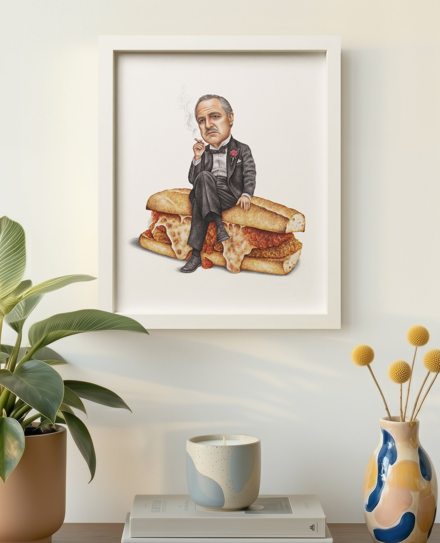 The Godfather 8x10 print in white frame
