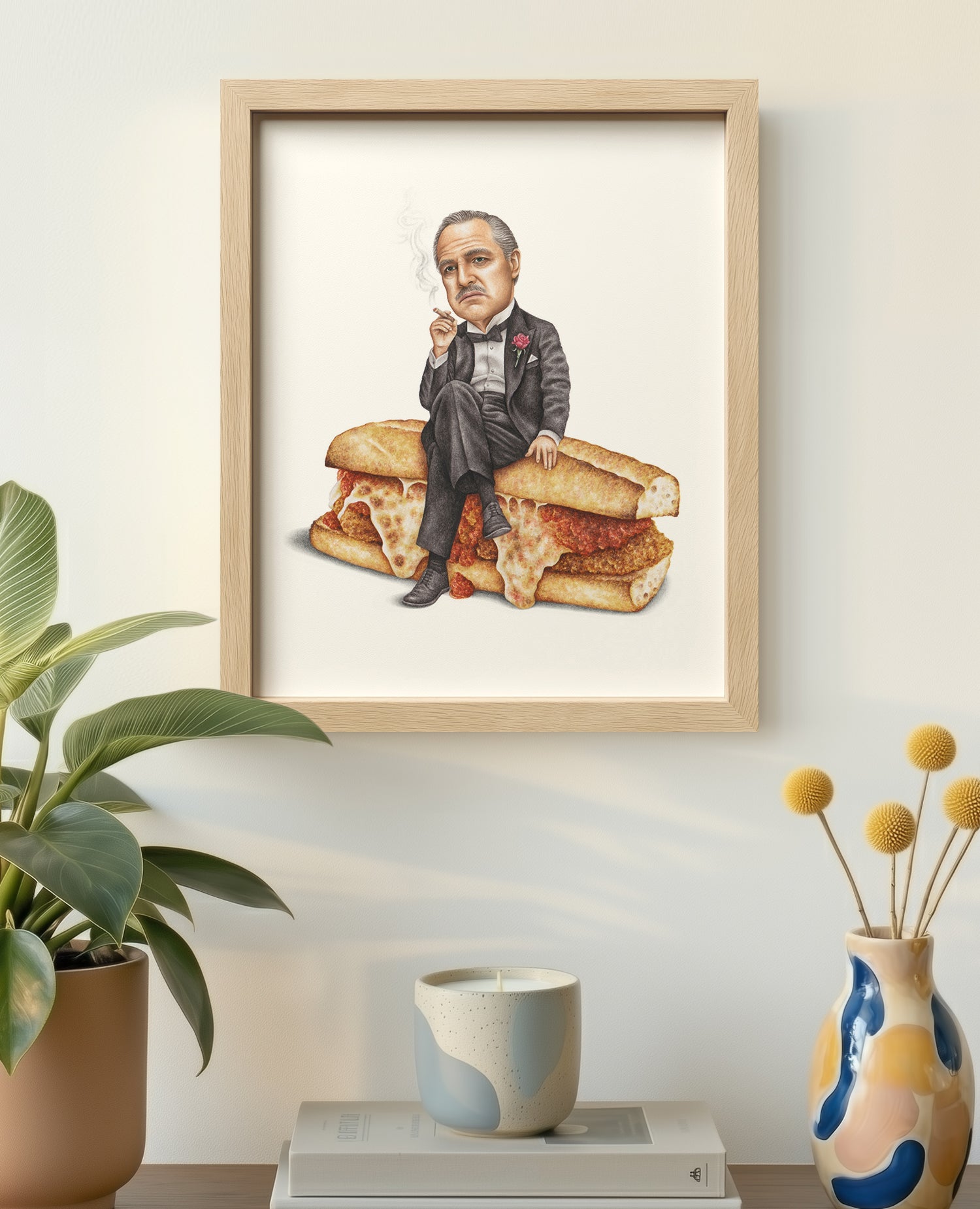 The Godfather 8x10 print in wood frame