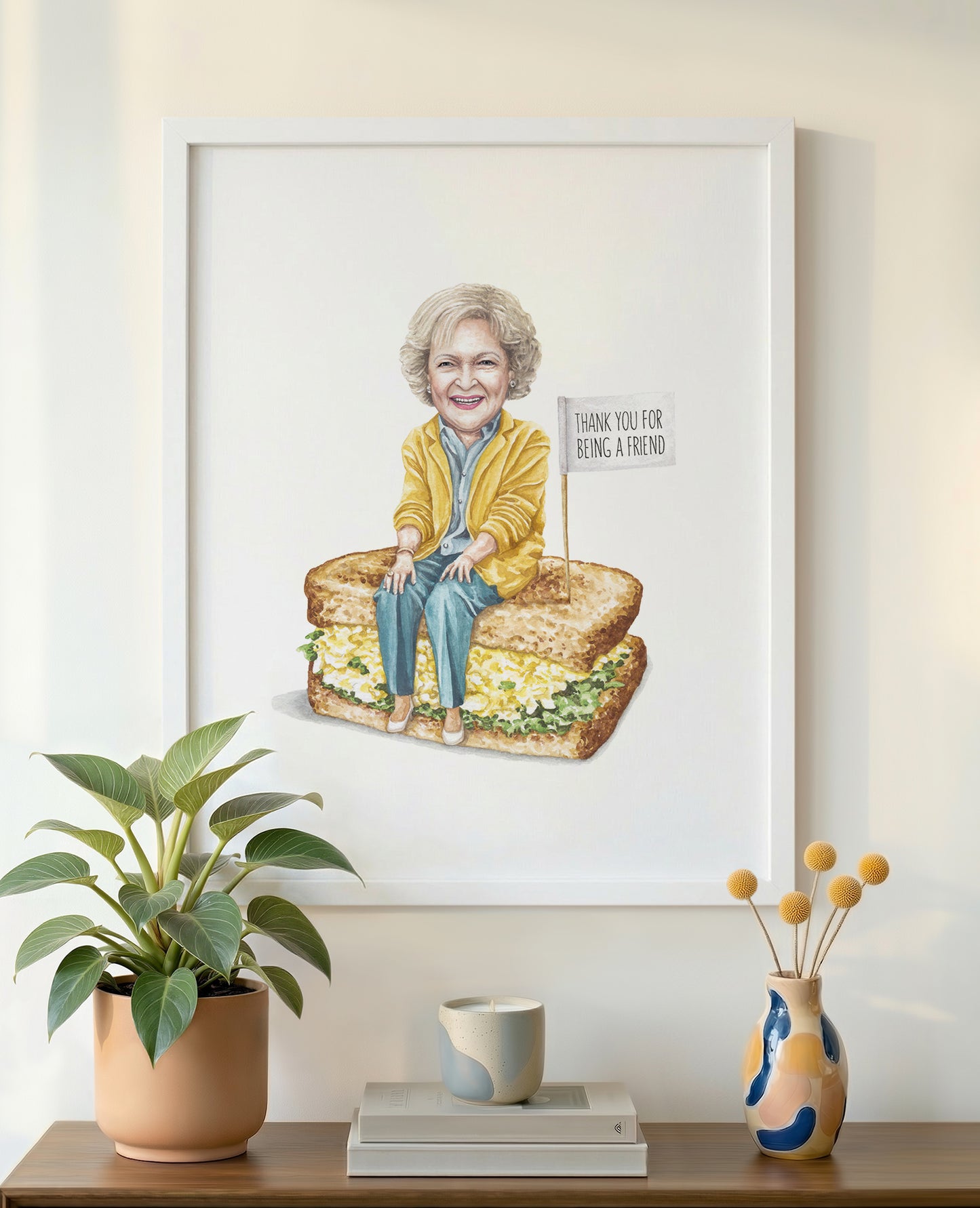 Betty White Print