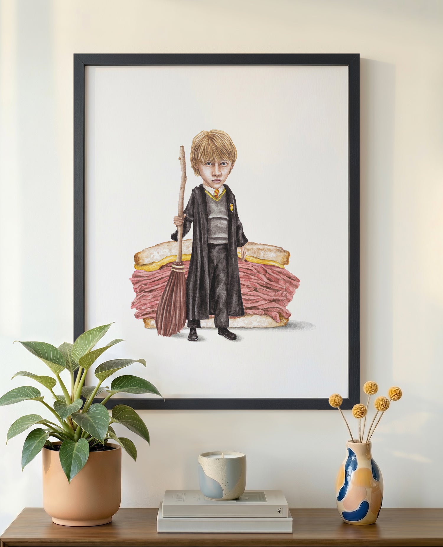 Arthur Weasley’s Broom 限定版アートプリント Ron Weasley Art Print | Celebs On Sandwiches