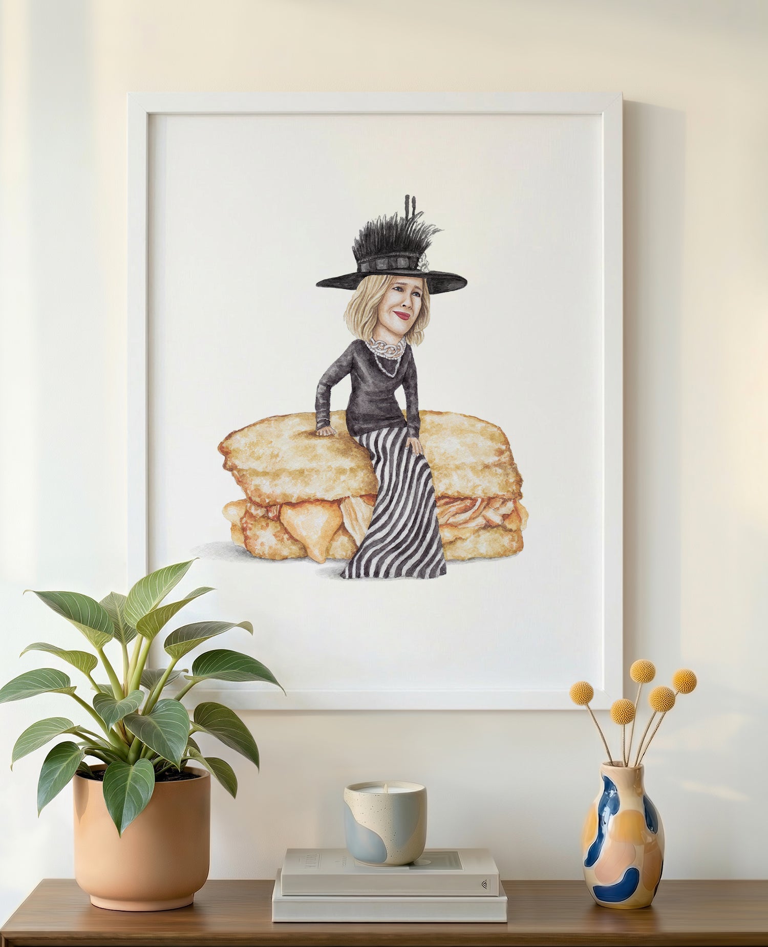 Moira Schitt's Creek 16x20 White Frame