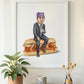 The Office Michael Scott 16x20 print in white frame