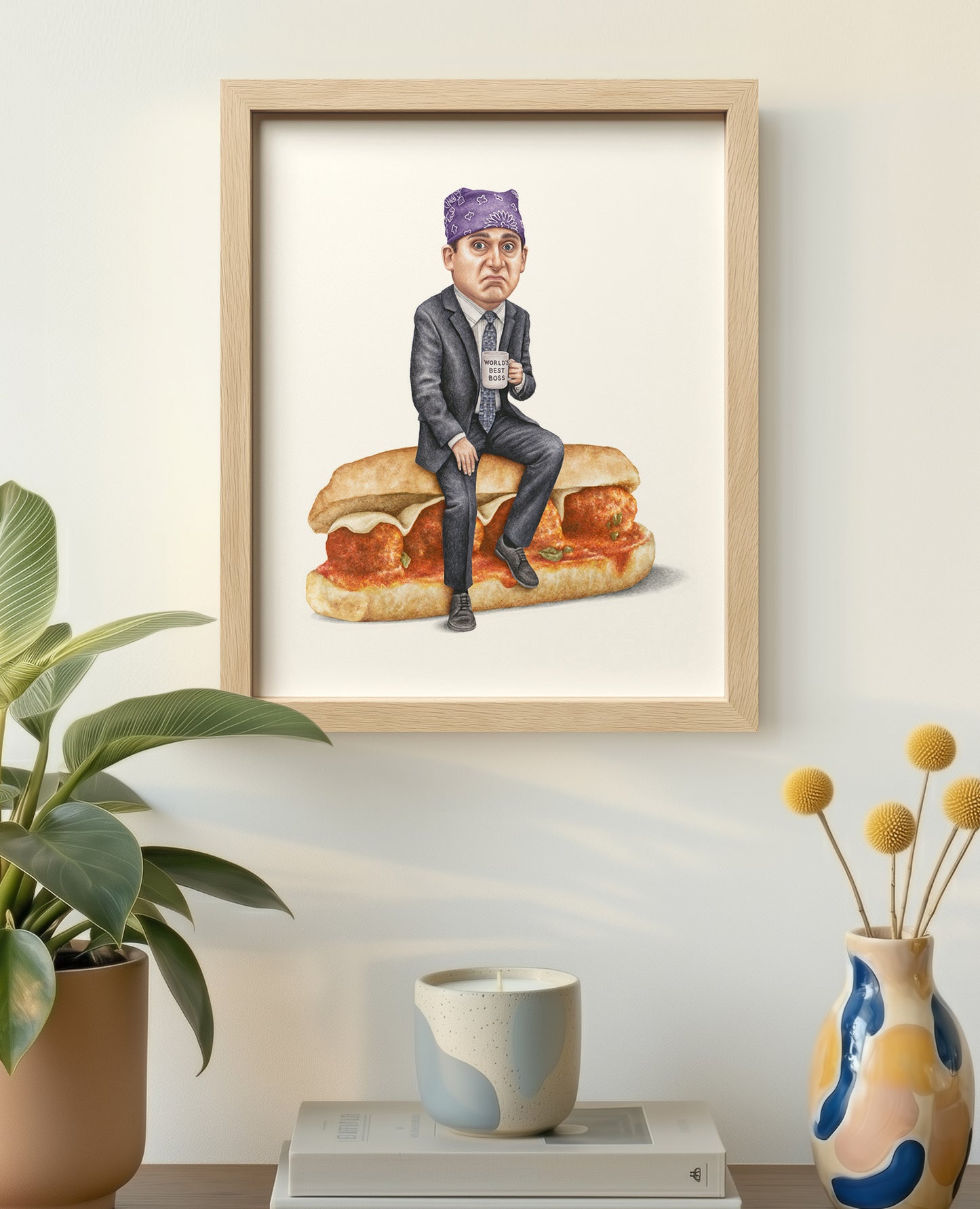 The Office Michael Scott 8x10 print in wood frame