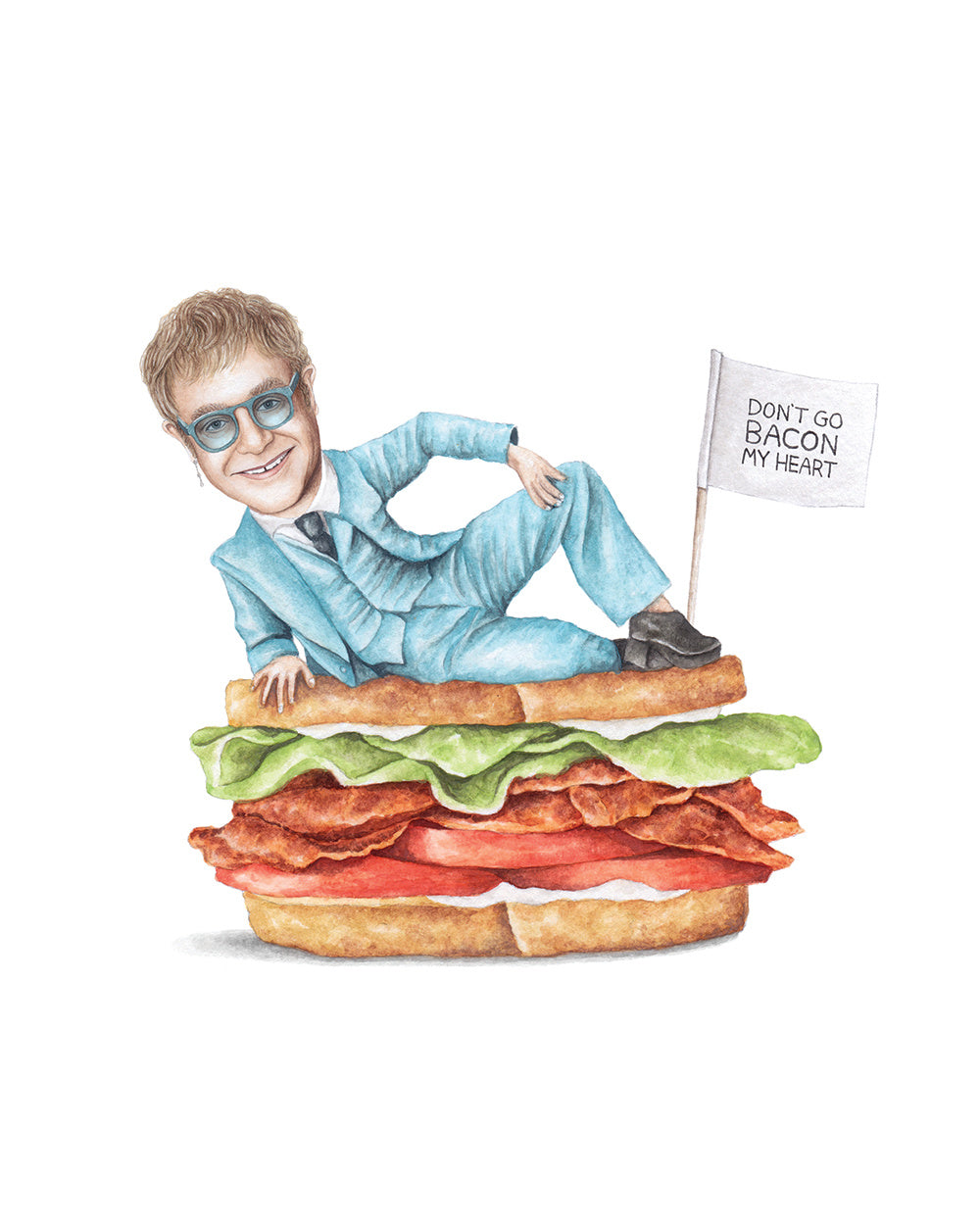 Elton John – Celebs On Sandwiches